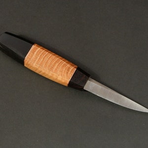 Small Full tang Сarving Knife from 6150, Carving Tool, Hand Carving Tool, Hand-Forged VojkoArt