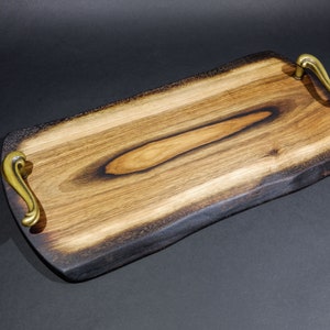 Wooden food pad | Decorative handcrafted tray | Serving tray | Irregular Tray | Wooden Board | Wooden pad made by VojkoArt, door handle