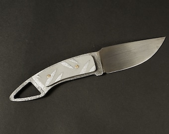 Hunting knife ,hand forged ,unique
