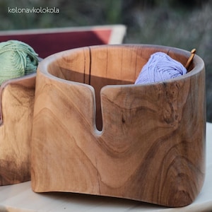 Wery Big size Wooden Yarn holder (bowl) for knitting and crocheting