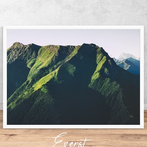 Mountains Print, Wall Art Print, Printable Digital Download, Interior Home decor Poster, living room landscape print photography nature