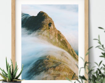 Norway print, printable wall art, scandi print, mountain wall art, mountain print, nature poster, Norway poster, landscape print, travel