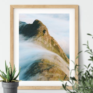 Norway print, printable wall art, scandi print, mountain wall art, mountain print, nature poster, Norway poster, landscape print, travel