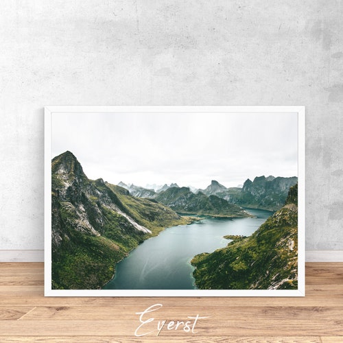 Norway Print Norway Printable Wall Art Scandi Print Etsy