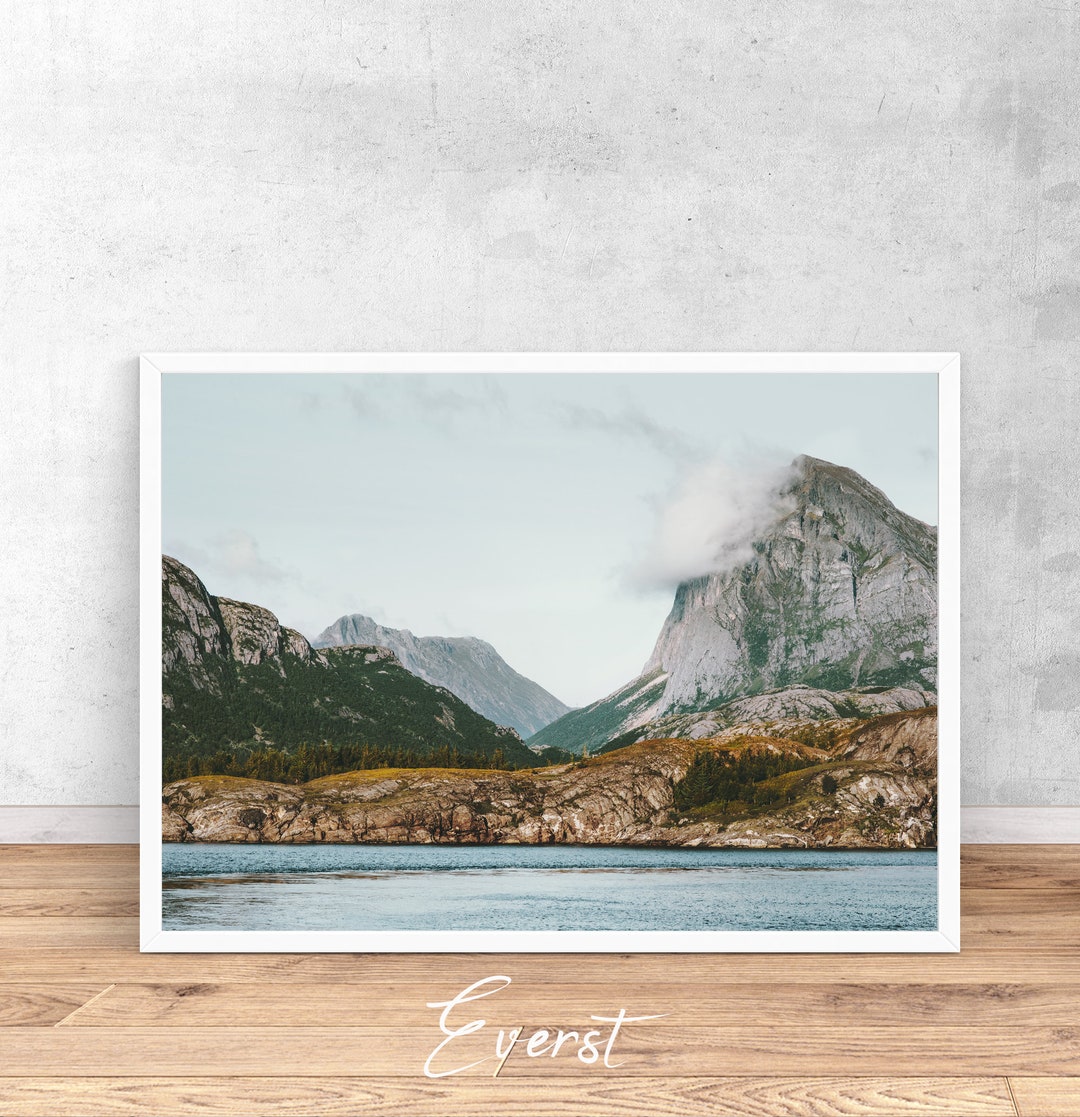 Norway Print, Norway Printable Wall Art, Scandi Print, Norwegian Wall