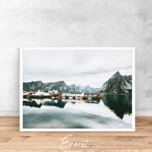 Norway Print Norway Printable Wall Art Scandi Print Etsy