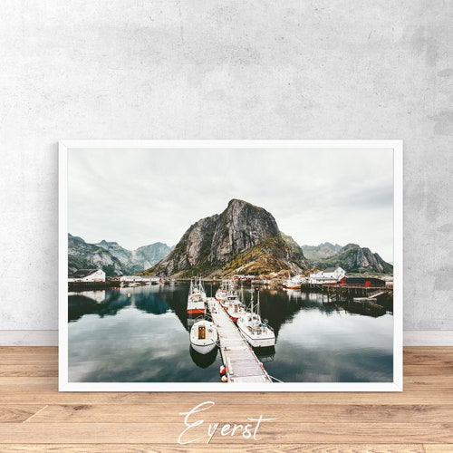 Norway Print Norway Printable Wall Art Scandi Print Etsy