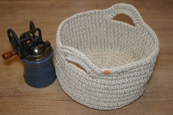 Buy Handmade Crochet and Rope Basket Basket Organizer Crochet Basket Rope  Basket Home Storage Home Decor Storage Online in India 