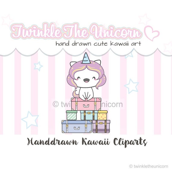 Planner Accessories Cute Clipart Unicorn Clipart Digital Clipart Kawaii