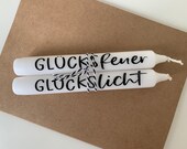 Set Stabkerzen mit Spruch