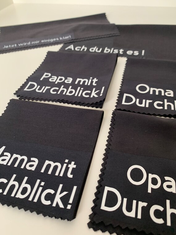 Microfaser Brillenputztuch Mit Spruch Etsy