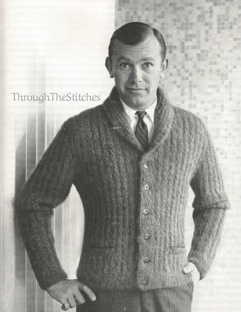 mens vintage mohair sweater
