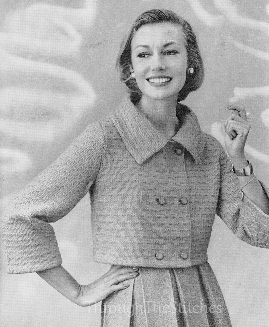 Early 1960s PDF Vintage Knitting Pattern Womens Shortie - Etsy