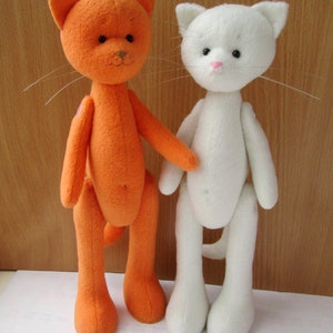 handmade cat doll body 12,2&quot;, rag  kitty dolls, cats stuffed animal, Cat plush,kids room decor