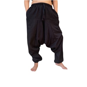 Handgemachte Wolle Mischung Haremshose aus Nepal, Unisex Wollhose, Nicht Juckende Wollhose, Warme Winter Hose, Yoga Hose, Bequeme Winter Hose