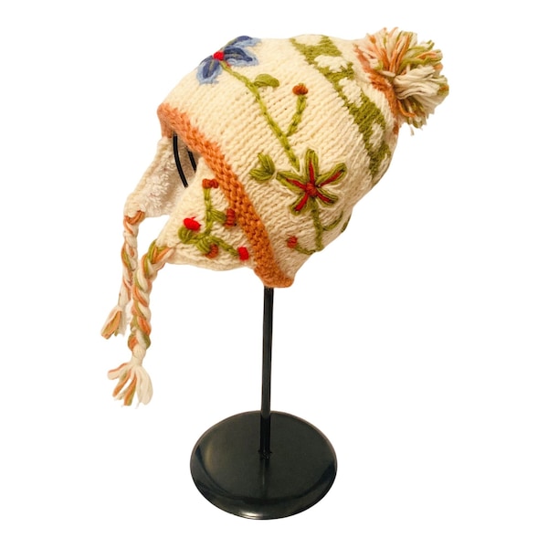 Crocheted Winter Hats, Handmade Kids and Adult Winter Hat, Handmade, 3-10 Years Old Woolen Hat, Unisex Children Hat, Earflap  Fleece Lined