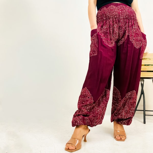 Yoga Pants, Harem Trousers, Aladdin Pants, Hippie Pants, Gypsy Trousers, Lounge Pants, Yoga Clothing, Boho Fashion, Genie Pants, Summer Pant