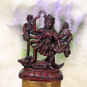 Handmade Kali Statue Stepping on Shivas Chest, Hindu Goddess Statue, Kali Ma and Shiva Statue,AltarIdol, Indian Hindu Diety,Protection God