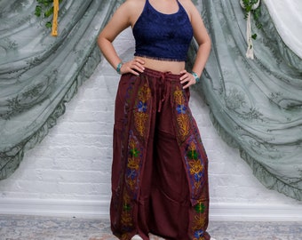 【BOK PLACE】Vintage Slit Long Wide Cotton Pants il_340x270.6155580940_a3x6.jpg