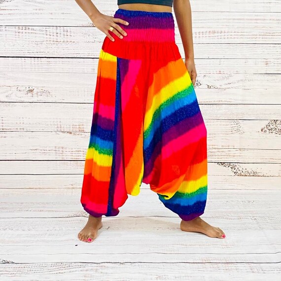 Rainbow Harem Pants/ Jumpsuits Loose 