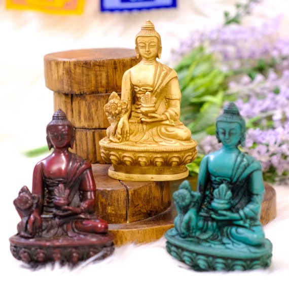 Medicine Buddha Tibetan Diety Statue Medicine Buddha Tibetan Diety Statue