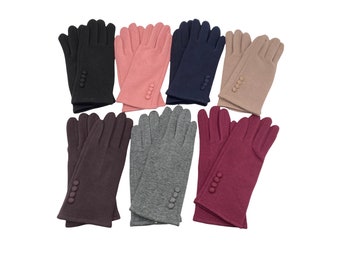 Touch Screen Soft Warm Gloves Unisex Winter Wear Gloves Wool Blend Xmas Gifts 