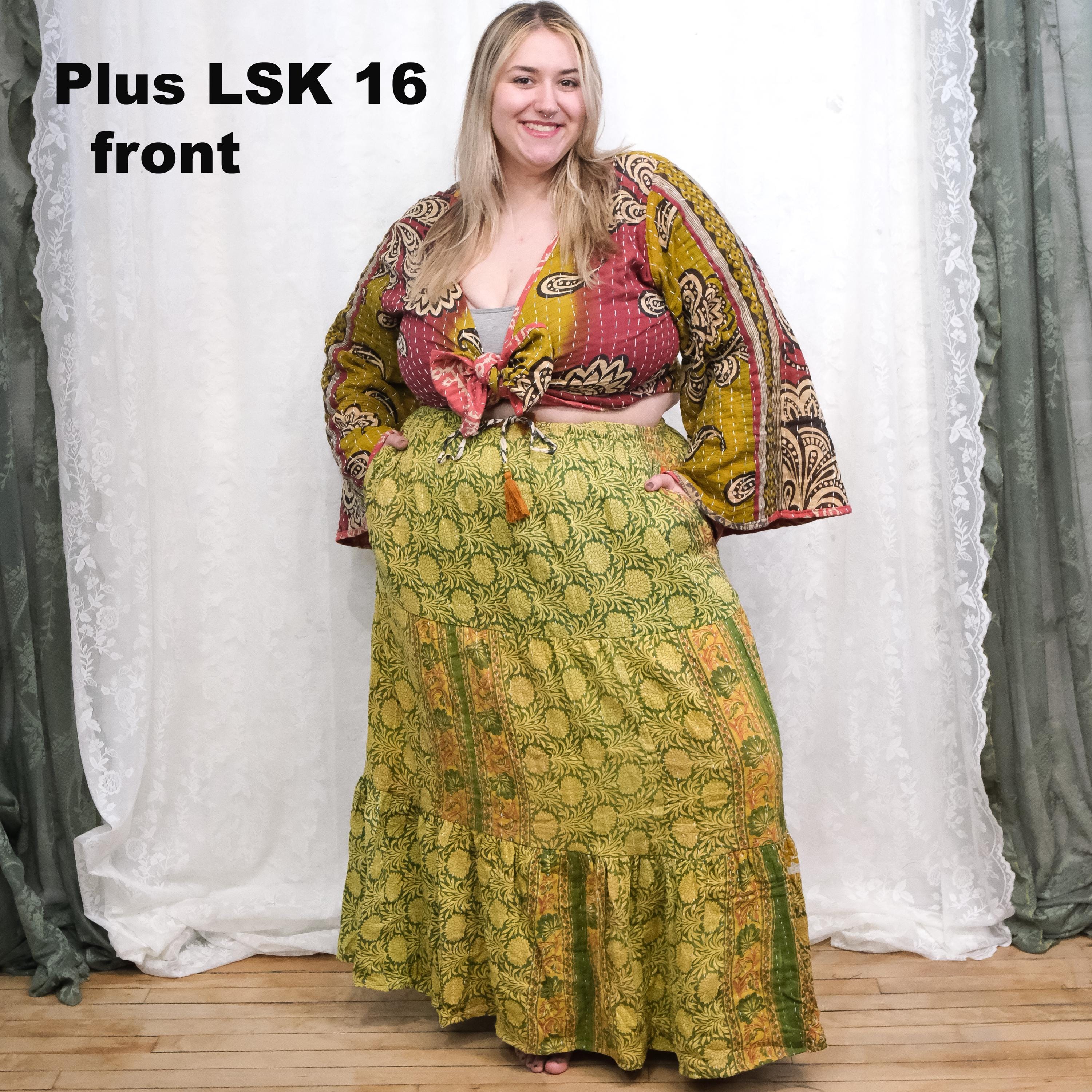 Peasant Skirt Plus Size Boho Flowy Skirt Online