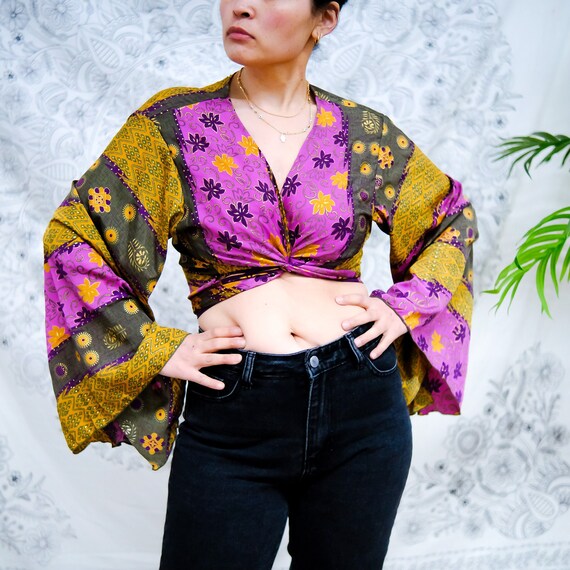 plus size flowy crop top