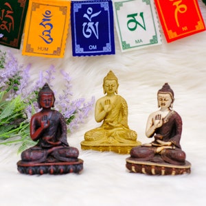 Ręcznie robiona statua Buddy Błogosławiącego z Nepalu, statua Buddy, Budda Błogosławiący, Bóg Buddyjski, Budda Współczucia, AmoghsiddhiBuddha, Wystrój domu,