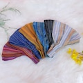 Handmade Cotton Head Band, Stretchy Bohemian Style Hair Wrap, Hippie Boho Bandana, Earth Tone, Unisex  Yoga Headband, Headbands for Nurse