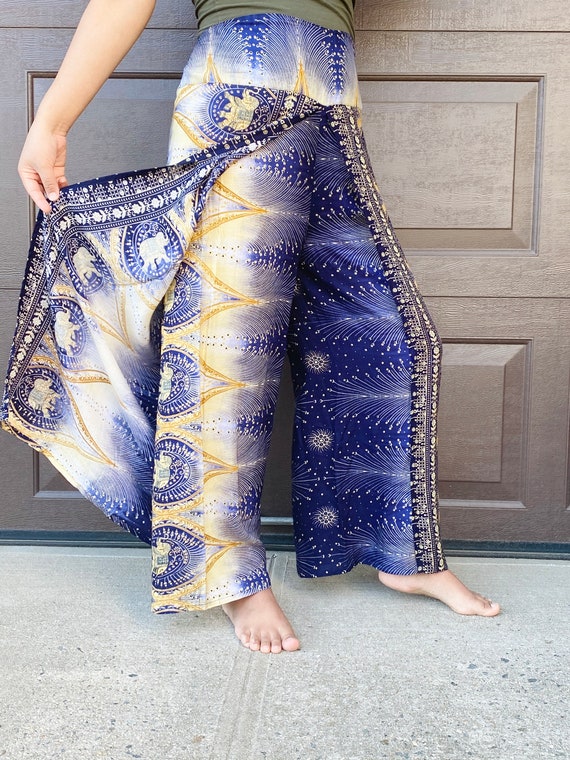 Printed Real Deal Slit Flare Pants