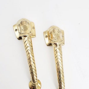 9&quot; Handmade Elephant Design Brass Door Handle/Knob, Home Decor,Vintage Antique Style Elephant Solid Brass Door Handles Pulls,Elephant Handle