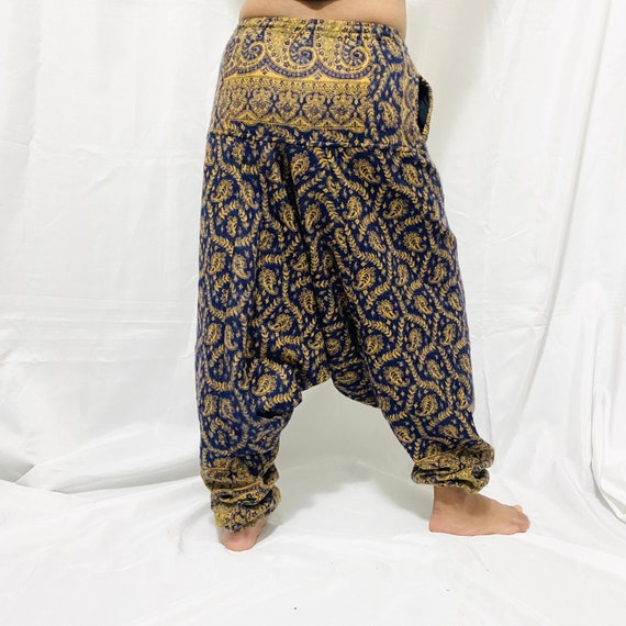 Handmade Geometric Wool Harem Pants from Nepal, Wool Pants, Non Itchy –  karmanepalcrafts