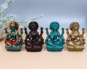 Handmade Lakshmi Statue/Laxmi Statue/Goddess of Wealth/Abundance/Fertility/Prosperity Goddess/5&quot; Lakshmi Statue from Nepal/Sitting Lakshmi