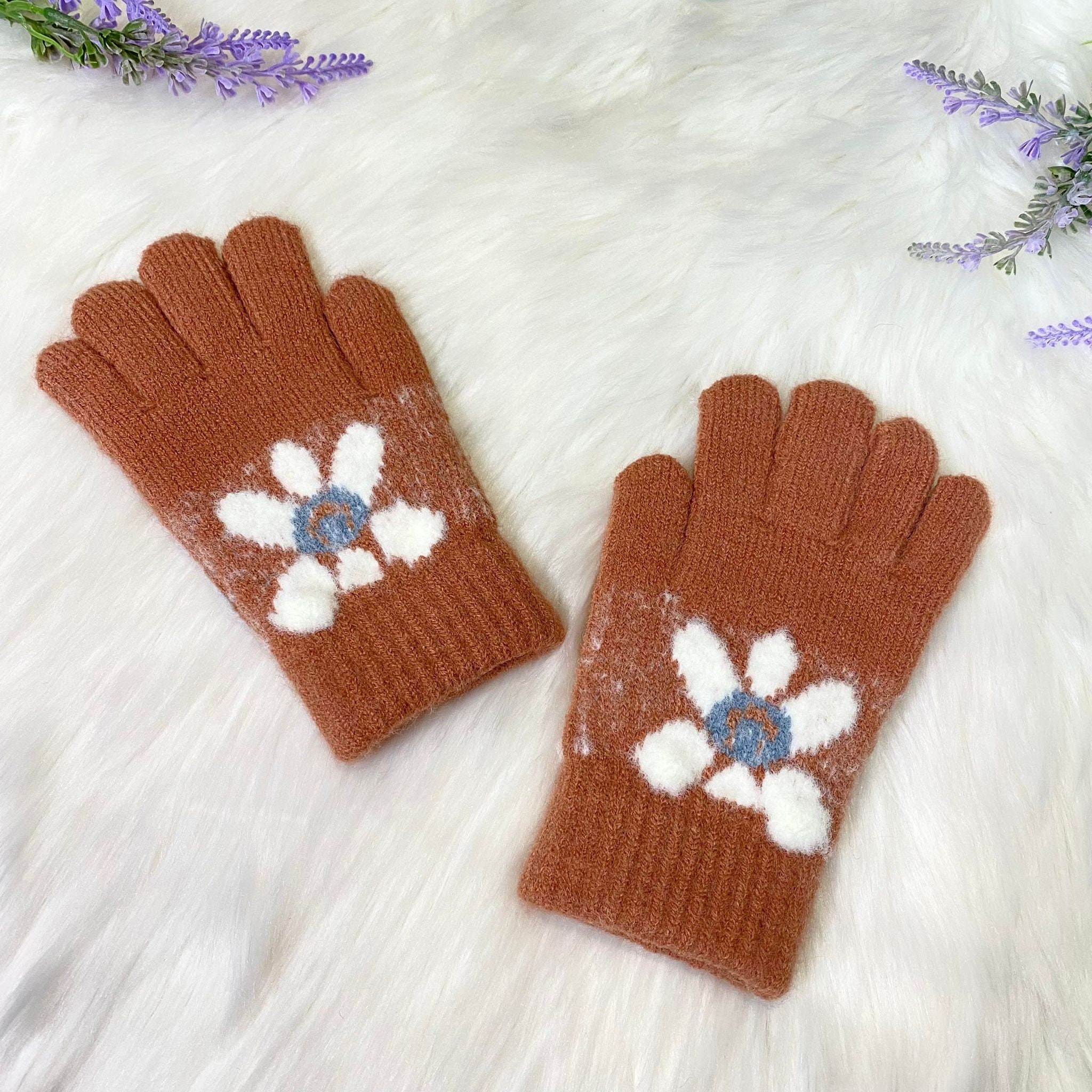 Fleece Lined Kids Winter Gloves, Handknit Kids Mitten, Soft and Warm  Mittens for Boys/girls/ Flower Design, 4 to 8 Years Old, Ski Gloves - Etsy