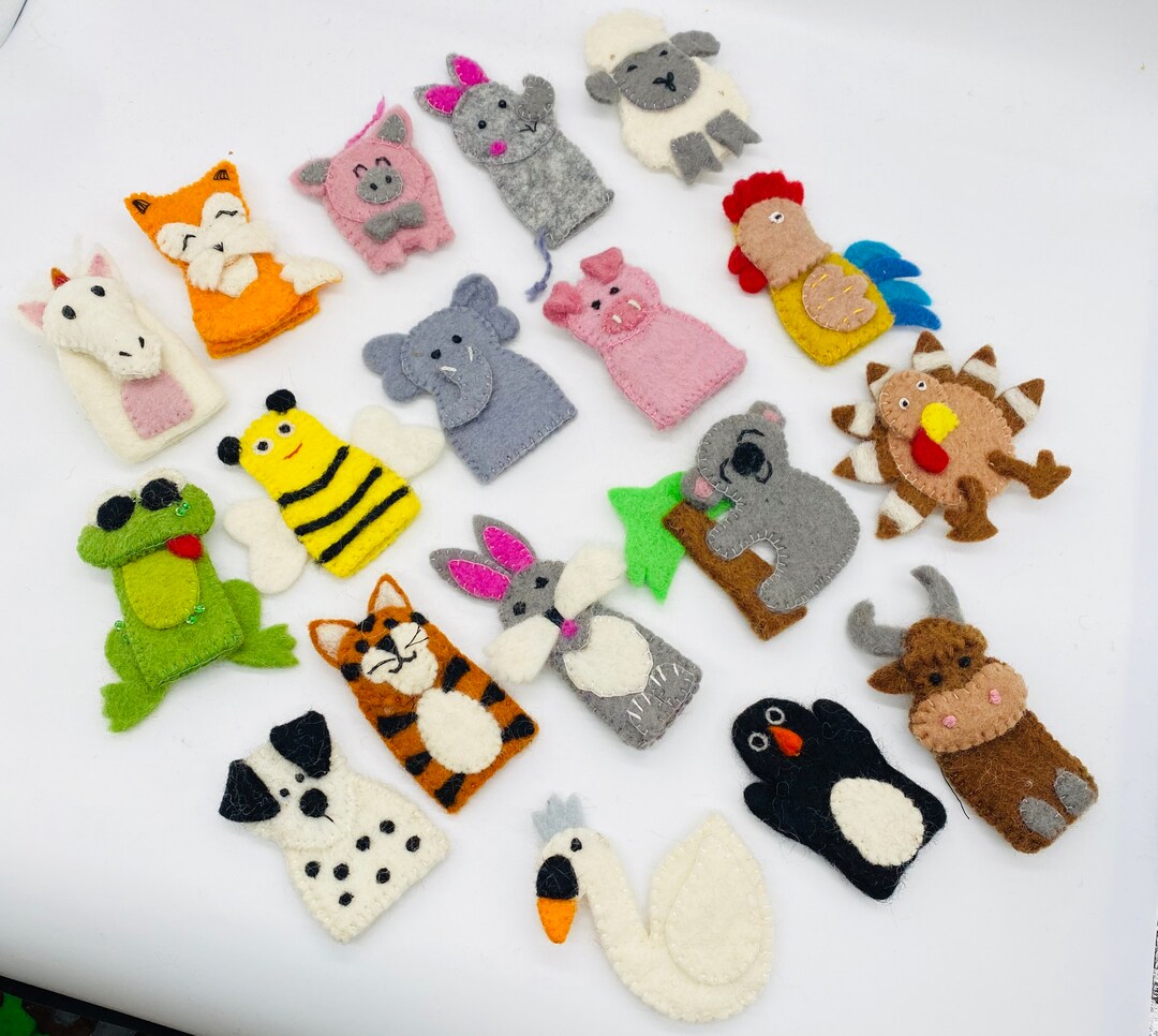 Handmade Wool Felted Finger Puppet Etsy