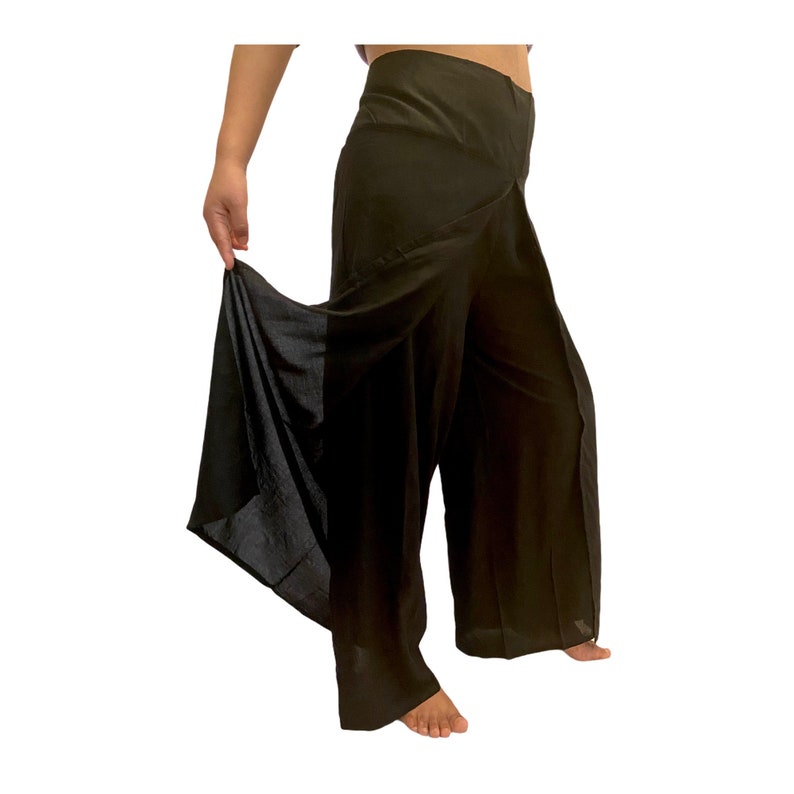Open Leg Solid Color Boho Pants,Hippie Harem Pants,Beach Rayon Pants,Summer Slit Pants,Yoga Pants Wide Leg Pants,Festival Clothing,Bohemian