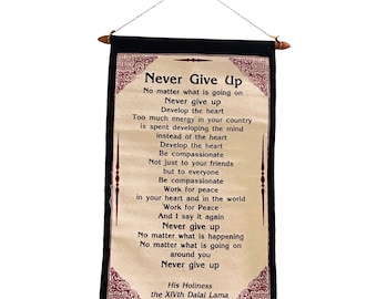 Dalai Lama Quote Wall Hanging, Friendship Quotes, Never Give Up Quotes, Tolerance Quotes, Cherishing Others Quotes, Inspirational Quotes