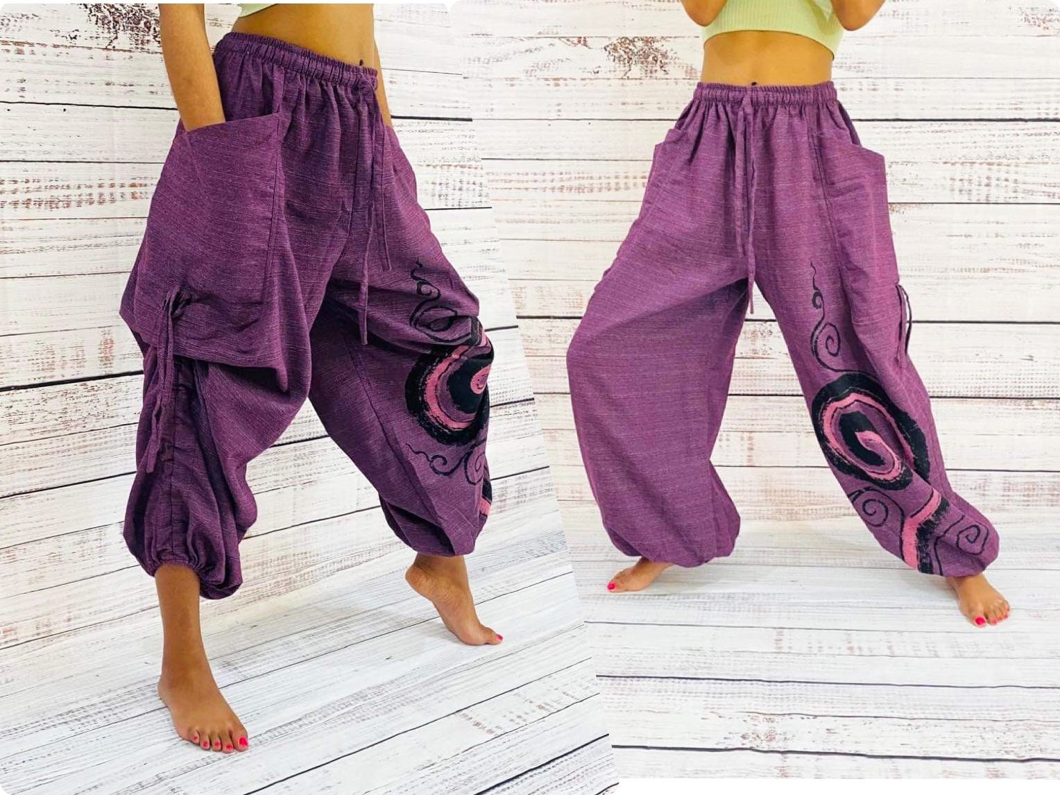 Harem Pants-womens Clothing-women Harem Pant-brown-dancewear-bellydance Pant-loose  Fitting Pants-baggy Pants-festival Bottoms-baggy Trousers -  Canada