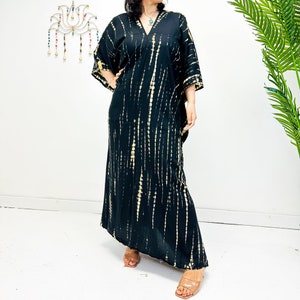 Tie Dye Kaftan, Letnia sukienka Tie Dye, Narzutki plażowe, Duży rozmiar, Szlafrok w jednym rozmiarze, Boho Long Kimono, Odzież wypoczynkowa, Odzież domowa, Luźna sukienka