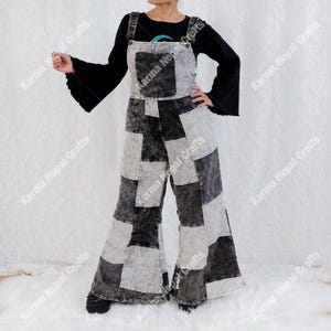 パンツ varde 77 CORDUROY PATCHWORK OVERALL Corduroy Patchwork Overalls - Etsy