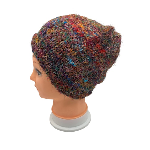 Handmade Natural Silk Beanie Hat Winter 