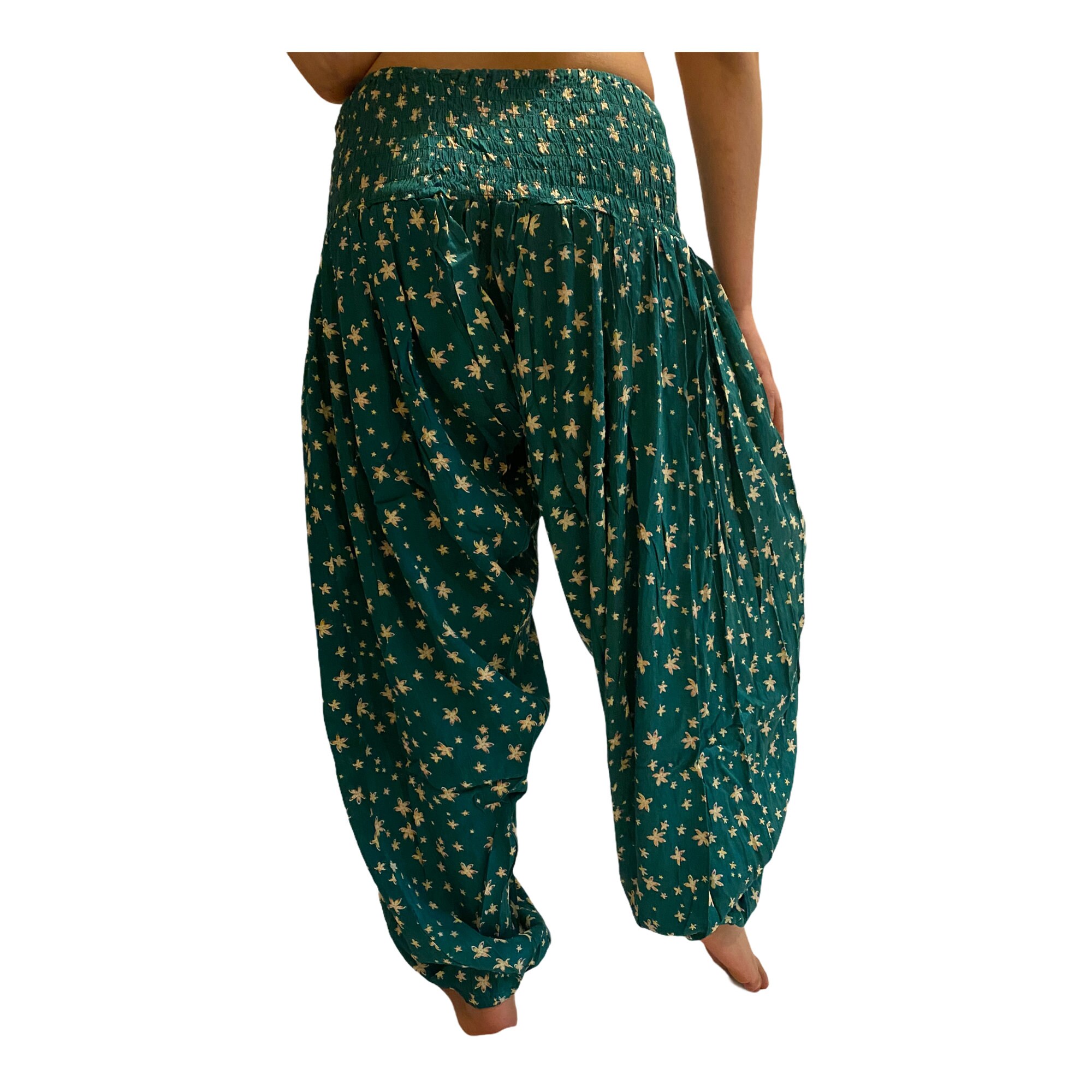 Flowy Yoga Pants/Floral Print Harem Pants/Hippie | Etsy