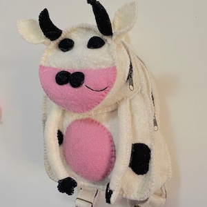 Handmade Felt Animal Back Pack from Nepal, Kids Back Pack, Cow,Panda Back pack, Tiger Back Pack, Lion,Pig Back Pack, Owl, Sheep,Baby Gifts