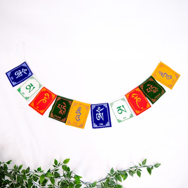 Small Handmade Tibetan Prayer Flags