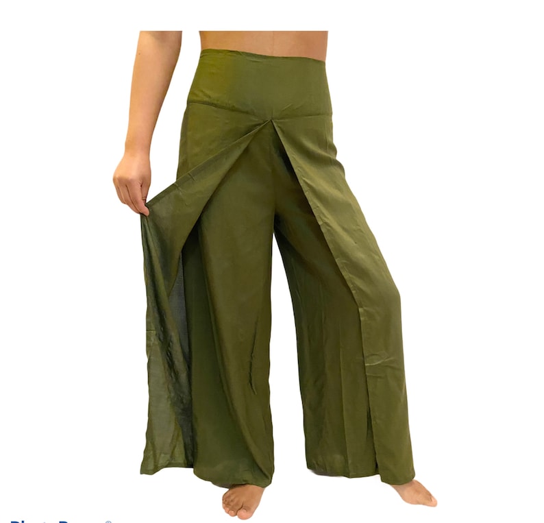 Open Leg Solid Color Boho Pants,Hippie Harem Pants,Beach Rayon Pants,Summer Slit Pants,Yoga Pants Wide Leg Pants,Festival Clothing,Bohemian