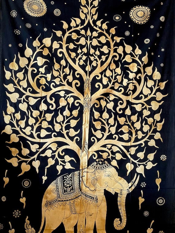 Elephant Colorful Hanging Wall Hanging Elephant Tapestries