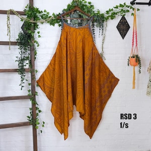 Boho Slip DressOne of a Kind Recycled Sari Long Maxi Dress,Bohemian Summer Dress, Flowy  VintageSun Dress, 90s Style, Festival Fashion, OOTD