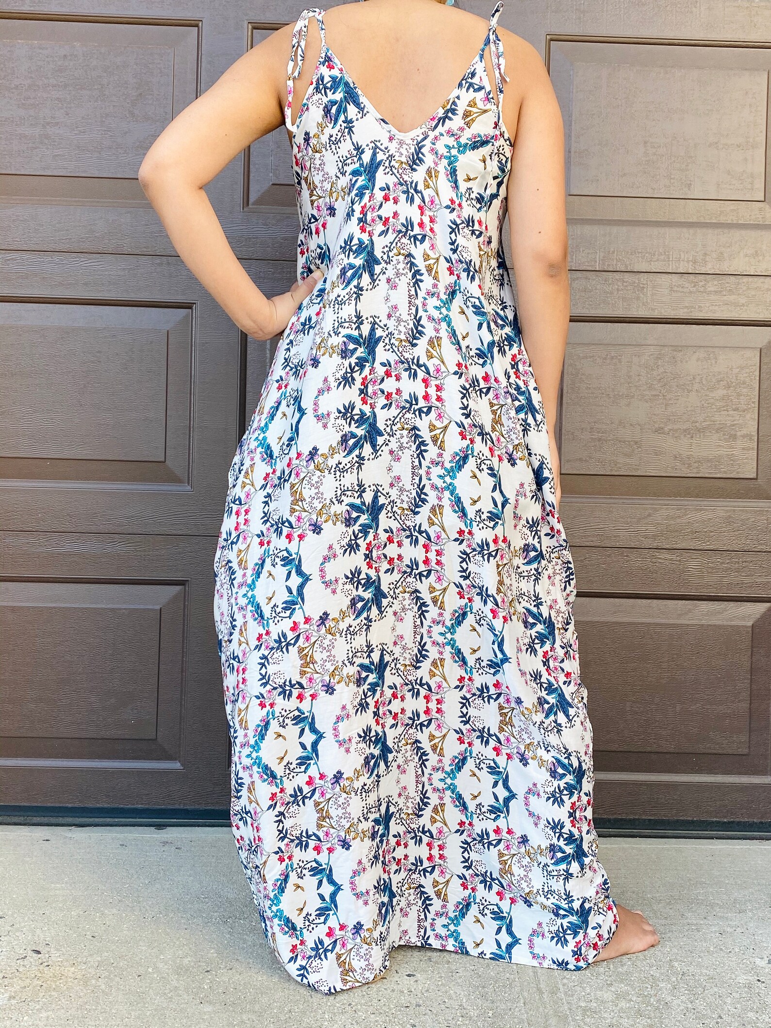 Rayon Summer Dress Maxi Summer Dress Sleeveless Floral Etsy Sweden