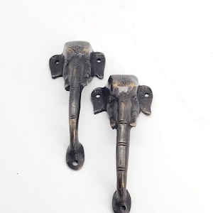 Handmade Elephant Design Brass Door Handle/Knob, Good Luck Door Knob, Door Pull, Home Decor, Home Improvement,Elephant Door Pull/Knob , Gift